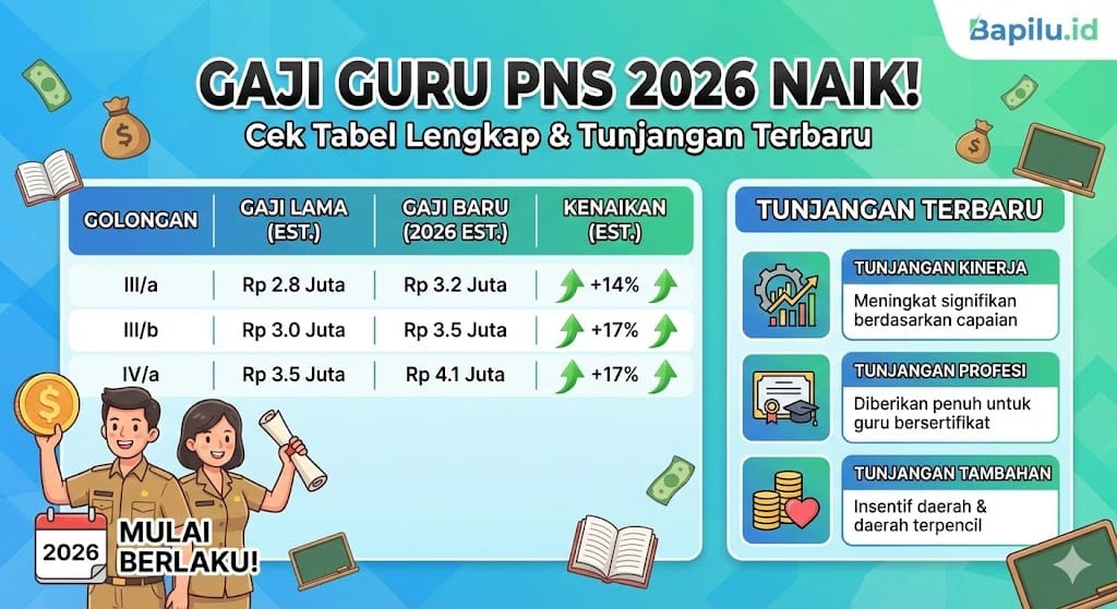 Gaji Guru PNS 2026